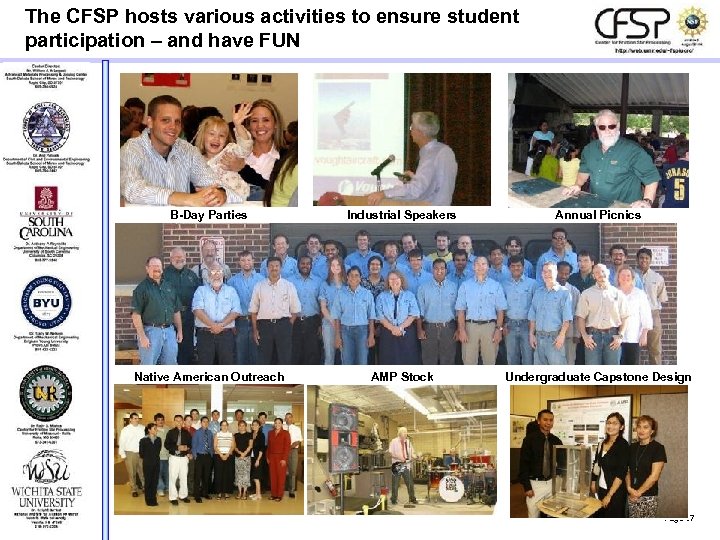 The CFSP hosts various activities to ensure student participation – and have FUN B-Day