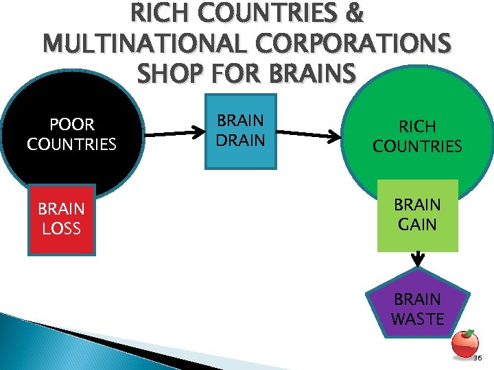 RICH COUNTRIES & MULTINATIONAL CORPORATIONS SHOP FOR BRAINS POOR COUNTRIES BRAIN LOSS BRAIN DRAIN