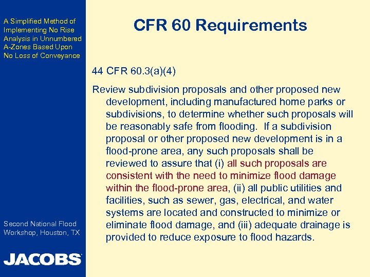 A Simplified Method of Implementing No Rise Analysis in Unnumbered A-Zones Based Upon No