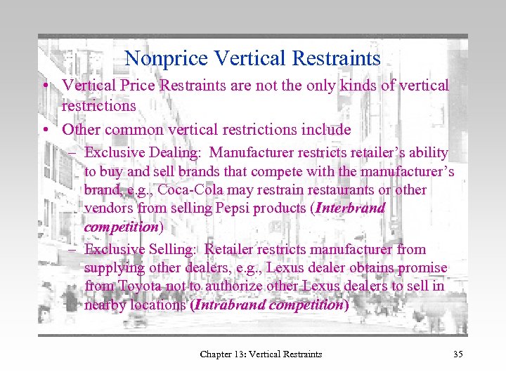 Vertical Restraints Chapter 13 Vertical Restraints 1