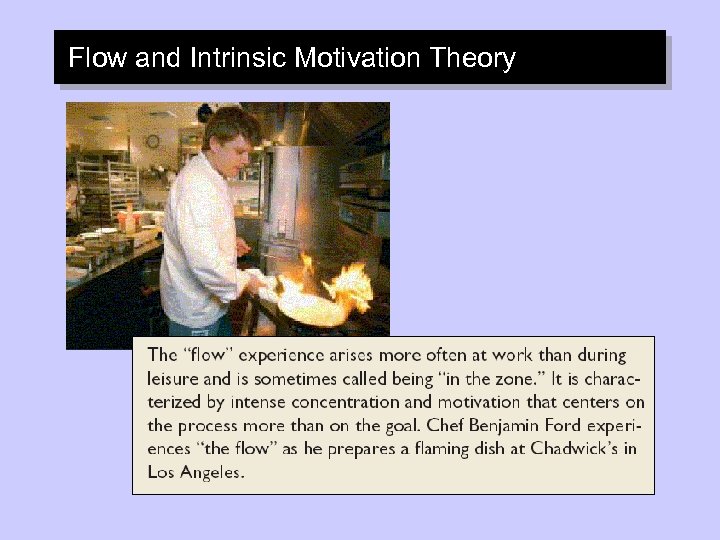 Flow and Intrinsic Motivation Theory 