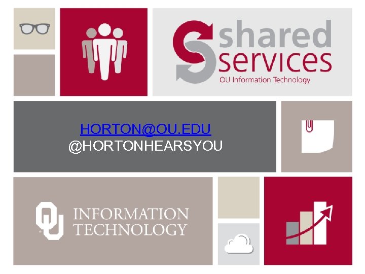 HORTON@OU. EDU @HORTONHEARSYOU 
