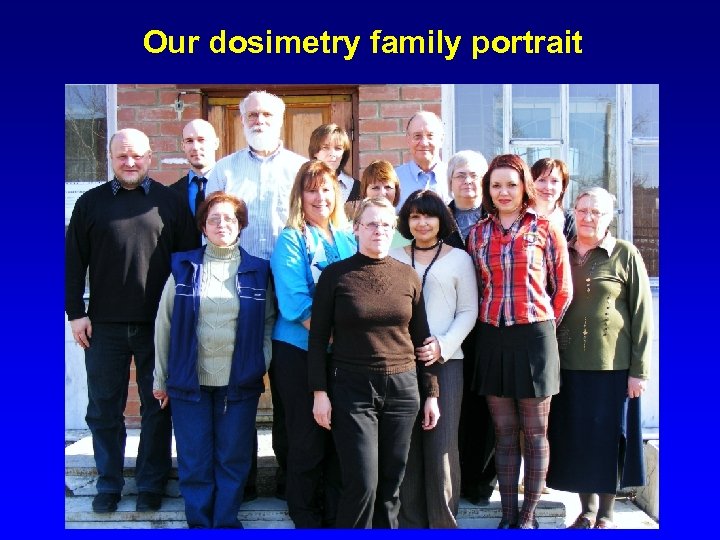 Our dosimetry family portrait 38 