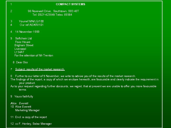 1 2 3 4 COMPACT SYSTEMS 96 Rosewall Drive, Southtown, S 03 48 T