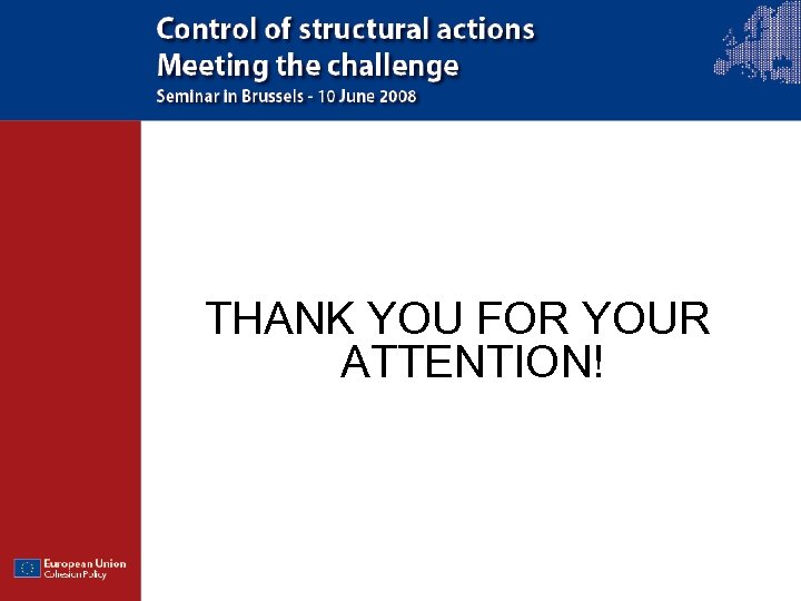 THANK YOU FOR YOUR ATTENTION! 