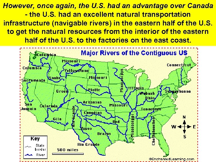 However, once again, the U. S. had an advantage over Canada - the U.