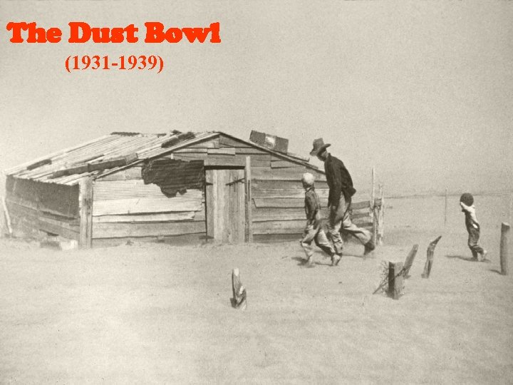 The Dust Bowl (1931 -1939) 