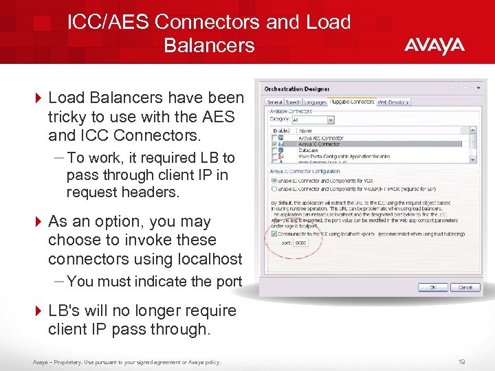 ICC/AES Connectors and Load Balancers 4 Load Balancers have been tricky to use with