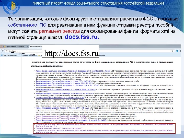 Те организации, которые формируют и отправляют расчеты в ФСС с помощью собственного ПО для