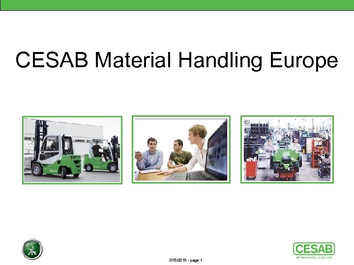 CESAB Material Handling Europe 3/18/2018 - page 1 