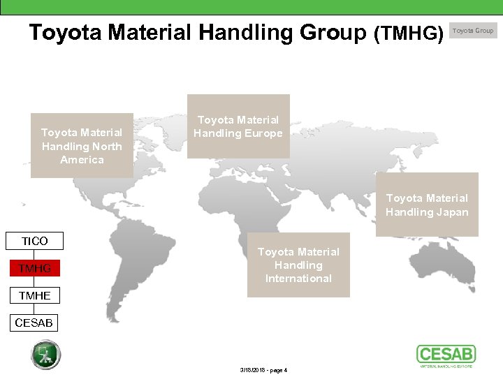 Toyota Material Handling Group (TMHG) Toyota Material Handling North America Toyota Group Toyota Material