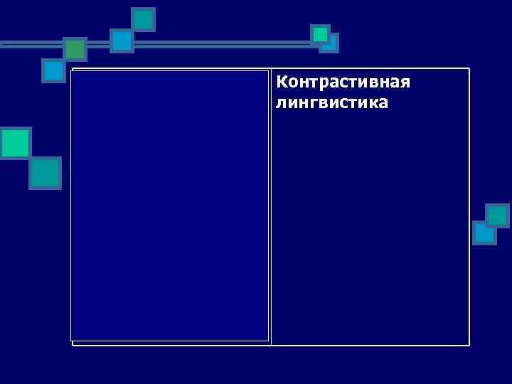 направление Контрастивная исследований общего лингвистика языкознания, целью которого является сопоставительное изучение некоторых языков для