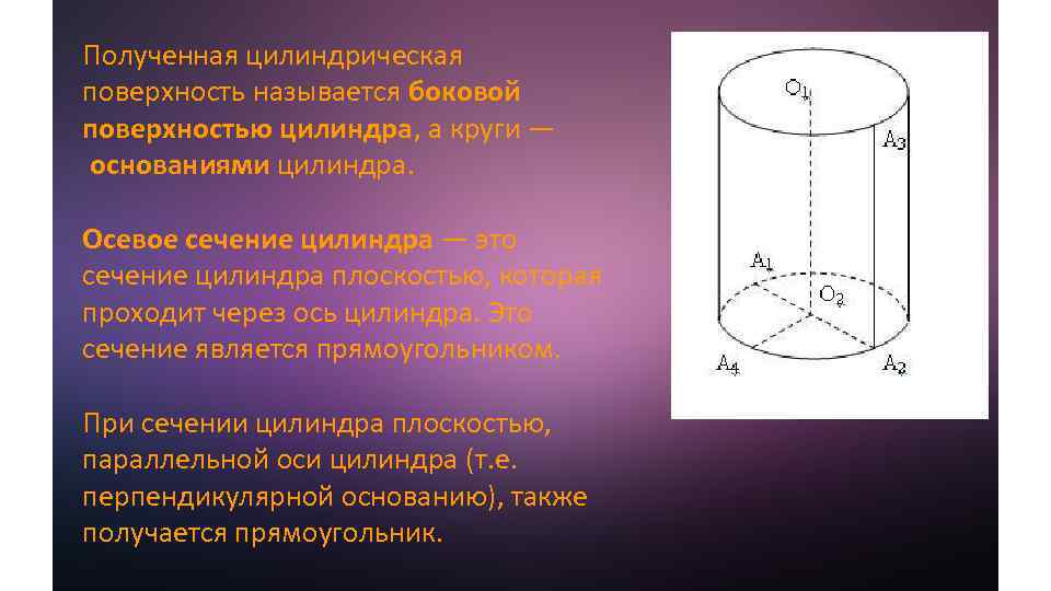 Осевым сечением цилиндра является. Цилиндрическая поверхность цилиндра это. Цилиндрическая поверхность называется. Цилиндрическая поверхность называется боковой поверхностью. Коническая поверхность цилиндра.