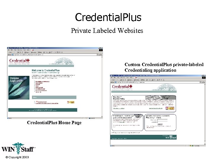 Credential. Plus Private Labeled Websites Custom Credential. Plus private-labeled Credentialing application Credential. Plus Home