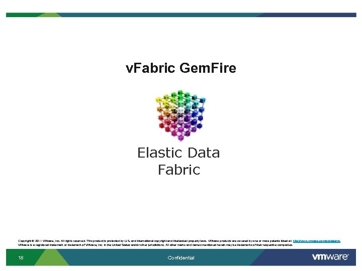 v. Fabric Gem. Fire Elastic Data Fabric Copyright © 2011 VMware, Inc. All rights