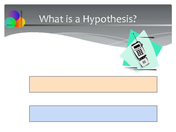 What is a Hypothesis? 
