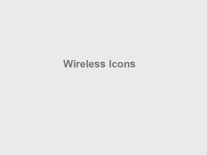 Wireless Icons 