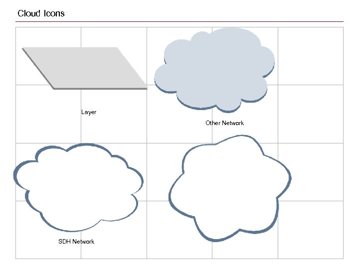 Cloud Icons Layer Other Network SDH Network 