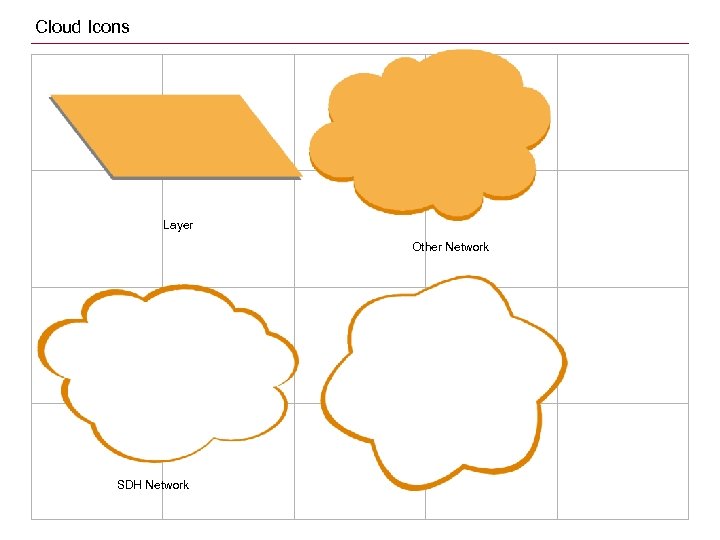 Cloud Icons Layer Other Network SDH Network 