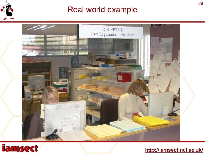 Real world example 28 http: //iamsect. ncl. ac. uk/ 