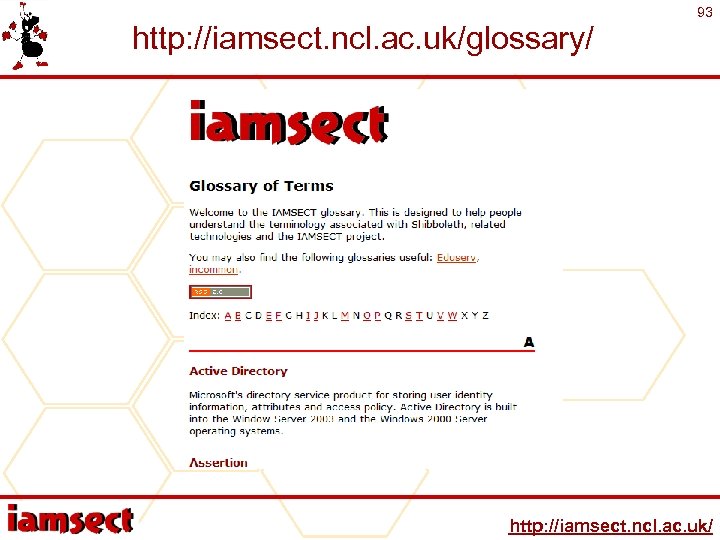 http: //iamsect. ncl. ac. uk/glossary/ 93 http: //iamsect. ncl. ac. uk/ 