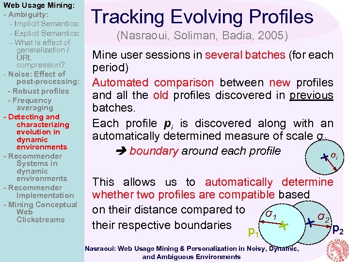 Web Usage Mining: - Ambiguity: - Implicit Semantics: - Explicit Semantics: - What is