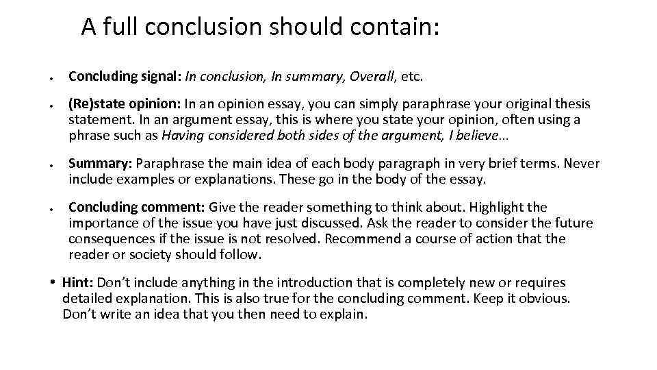 conclusion ielts essay