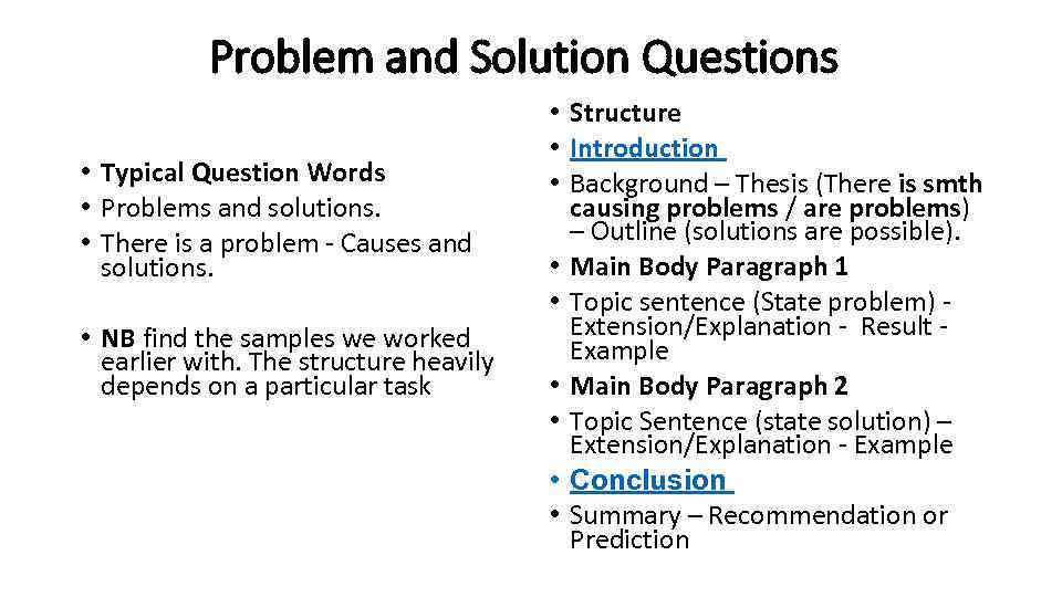 task 2 problem solution questions
