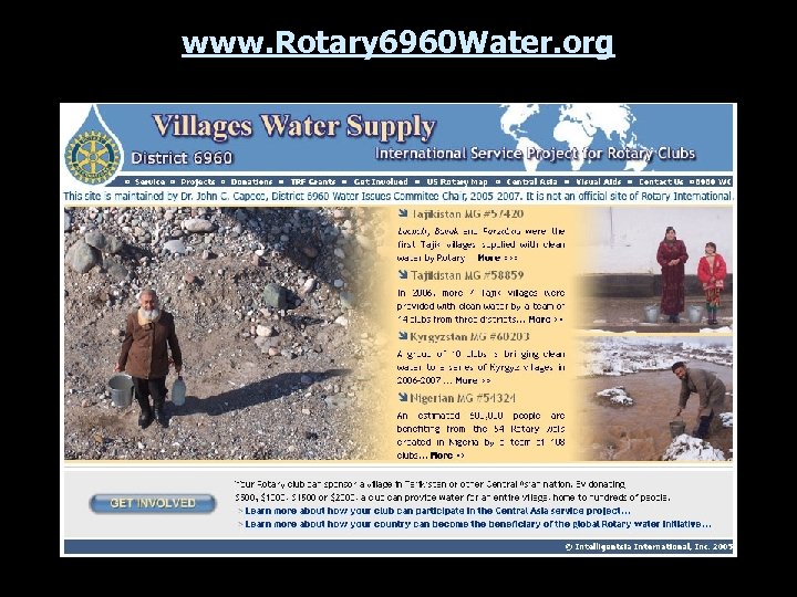 www. Rotary 6960 Water. org 