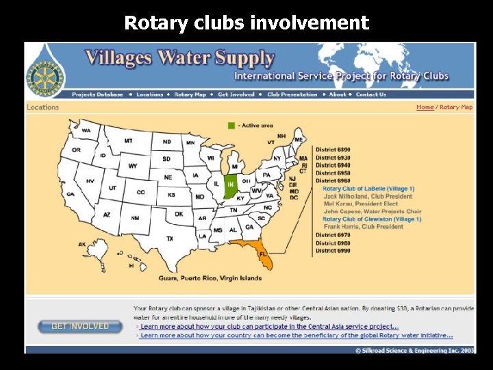 Rotary clubs involvement 