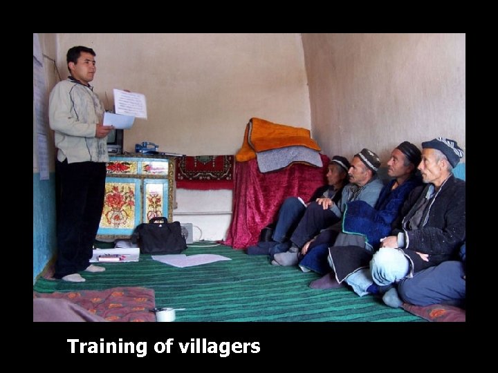 Training of villagers 