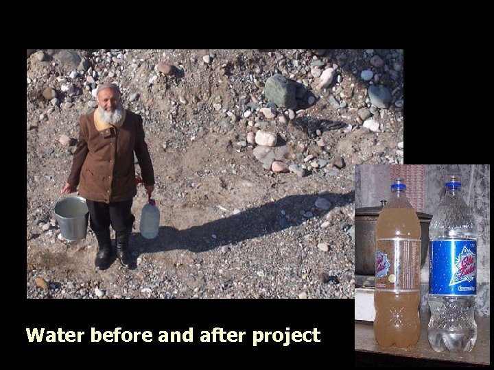 Water before and after project 