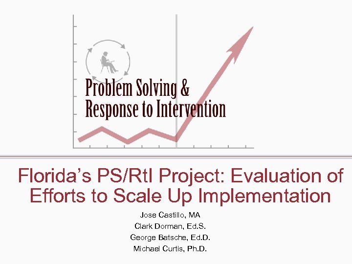 Florida’s PS/Rt. I Project: Evaluation of Efforts to Scale Up Implementation Jose Castillo, MA