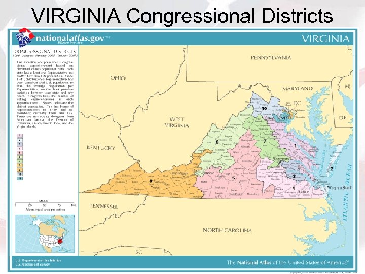VIRGINIA Congressional Districts 