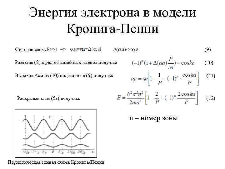 Энергия свободного электрона. Кронига пенни. Модель Кронига пенни. Уравнение Кронига пенни. Модель почти свободных электронов модель Кронига пенни.