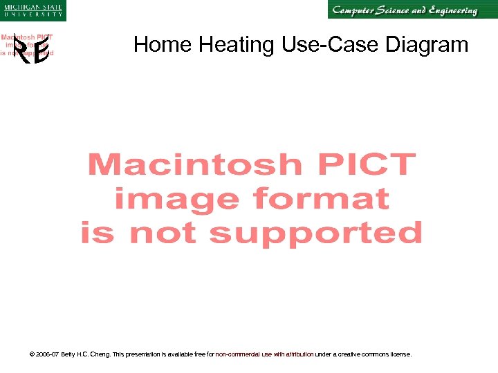 Home Heating Use-Case Diagram © 2006 -07 Betty H. C. Cheng. This presentation is