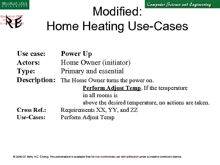 Modified: Home Heating Use-Cases Use case: Actors: Type: Description: Cross Ref. : Use-Cases: Power