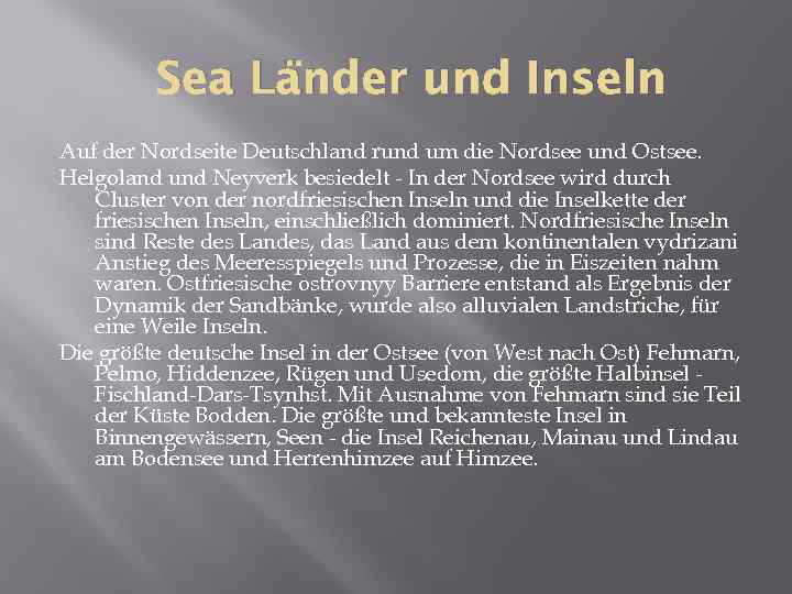 Sea Länder und Inseln Auf der Nordseite Deutschland rund um die Nordsee und Ostsee.