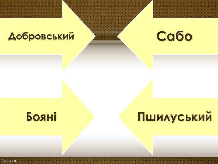 Добровський Сабо Бояні Пшилуський 