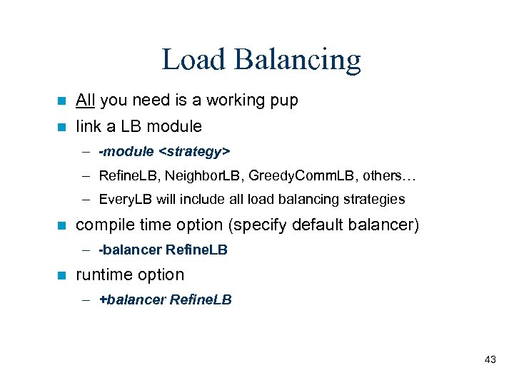 Load Balancing n All you need is a working pup n link a LB