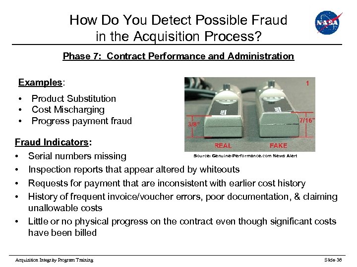 How Do You Detect Possible Fraud in the Acquisition Process? Phase 7: Contract Performance