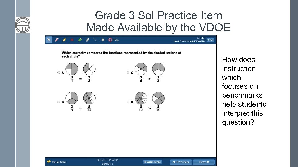 Grade 3 Sol Practice Item Made Available by the VDOE How does instruction which