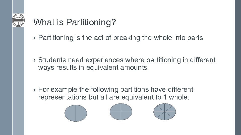 What is Partitioning? › Partitioning is the act of breaking the whole into parts