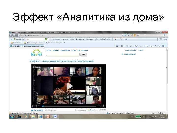 Эффект «Аналитика из дома» 