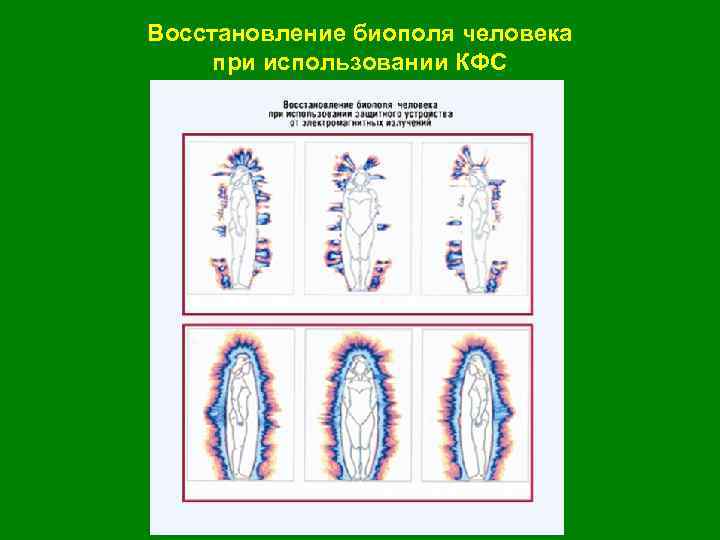 Восстановление биополя человека при использовании КФС 