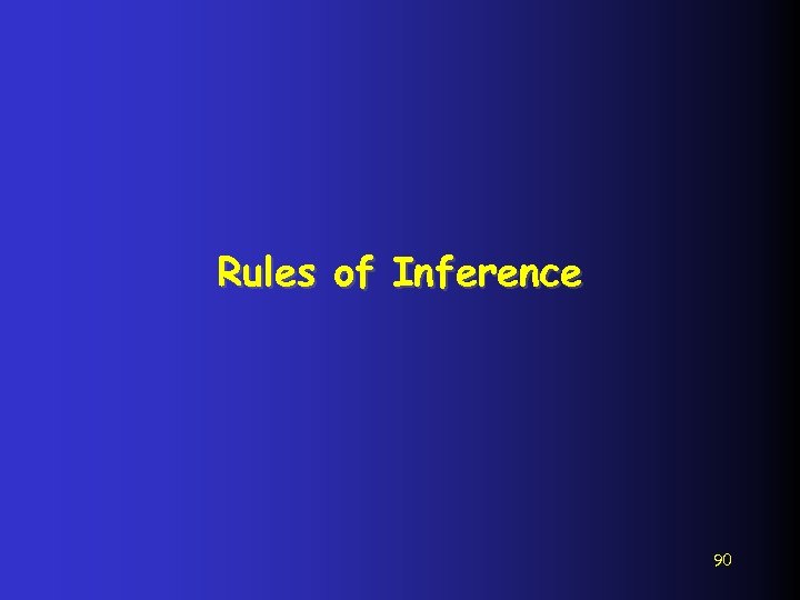 Rules of Inference 90 