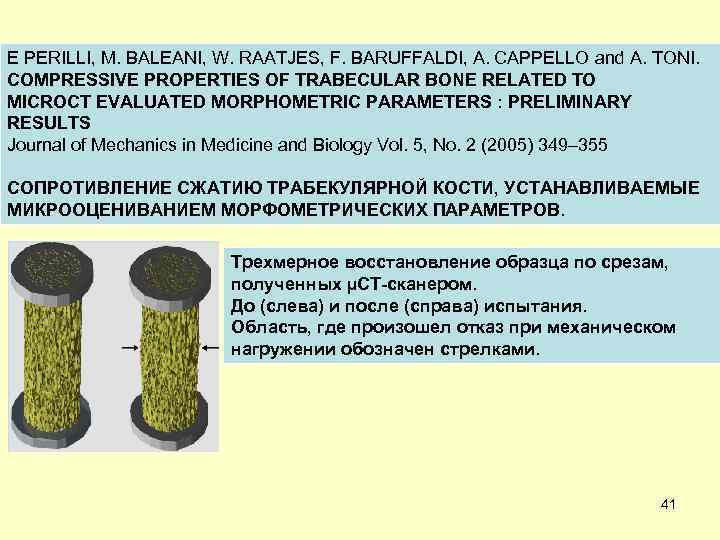 E PERILLI, M. BALEANI, W. RAATJES, F. BARUFFALDI, A. CAPPELLO and A. TONI. COMPRESSIVE
