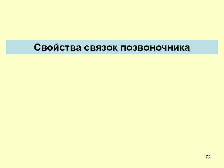 Свойства связок позвоночника 72 