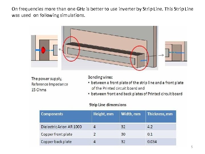 On frequencies more than one GHz is better to use inverter by Strip Line.