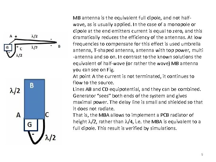 MB antenna is the equivalent full dipole, and not halfwave, as is usually applied.
